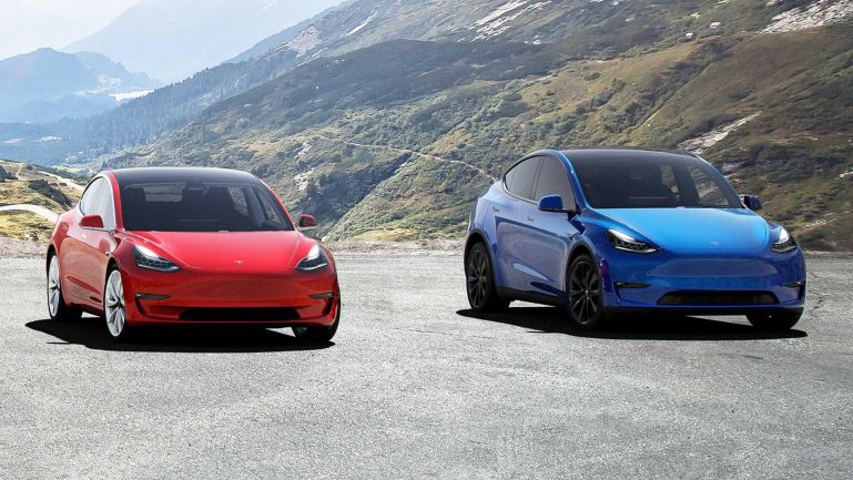 Tesla Model Y электромобиль фото